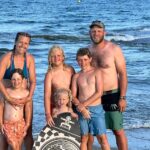 Famille Gonin on the beach